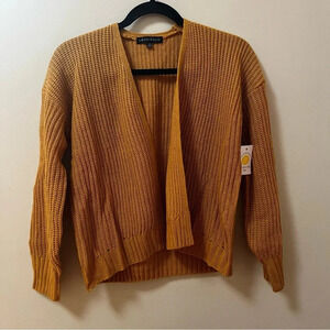Stitch Fix Yellow Gold Open Front Cardigan Sweater- Girls M- Love Ellie- NWT